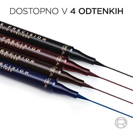 Tekoče črtalo za oči Haute Precision, 010 Noir Silk L'ORÉAL PARiS