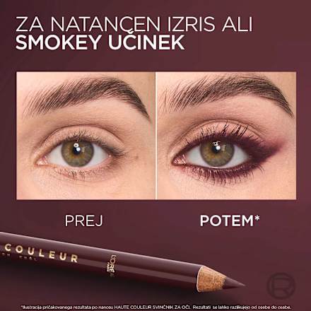 Črtalo za oči Haute Couleur Khol, 150 Bordeaux Cashmere	 L'ORÉAL PARiS