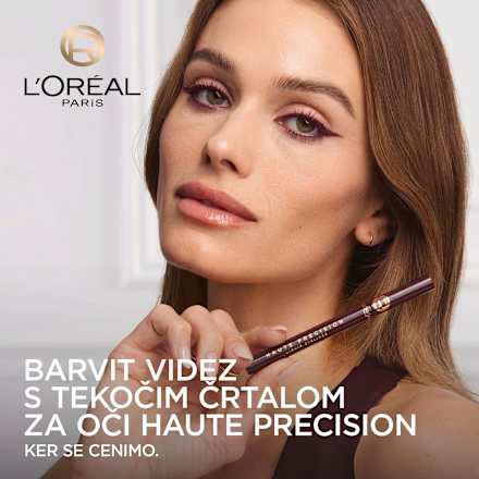 Tekoče črtalo za oči Haute Precision, 50 Bordeaux Cashmere L'ORÉAL PARiS