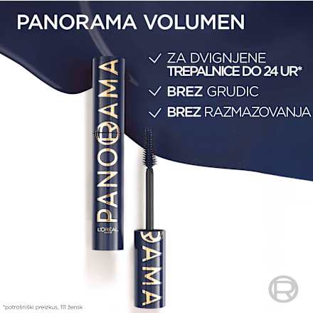 Maskara Panorama Chromatic, Bleu Suede L'ORÉAL PARiS