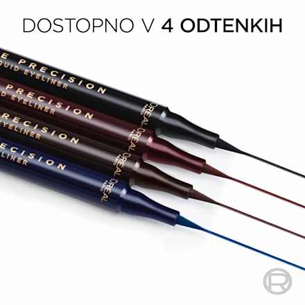 Tekoče črtalo za oči Haute Precision, 020 Brun Leather L'ORÉAL PARiS