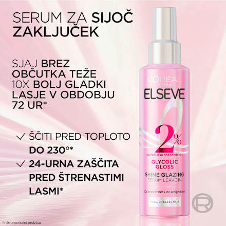 Sprej za sijaj las Glycolic Gloss L'ORÉAL PARiS ELSEVE