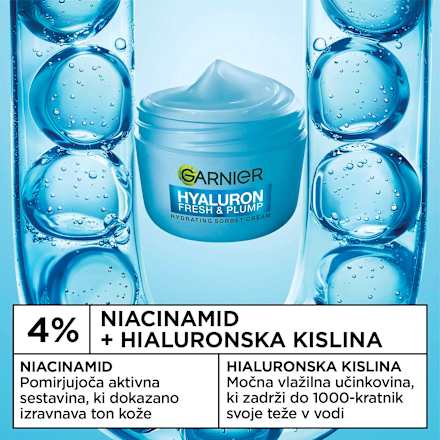 Sorbet vlažilna krema Hyaluron Fresh & Plump GARNIER