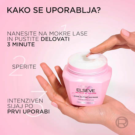 Maska za nego las Glycolic Gloss L'ORÉAL PARiS ELSEVE