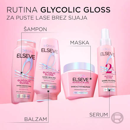 Maska za nego las Glycolic Gloss L'ORÉAL PARiS ELSEVE