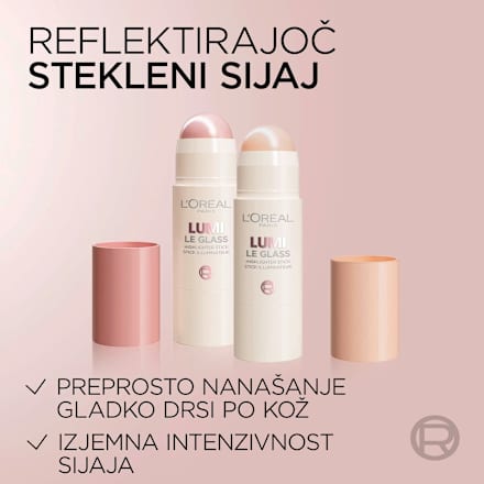 Osvetljevalec v stiku Lumi Le Glass, 620 Pink Ballet L'ORÉAL PARiS