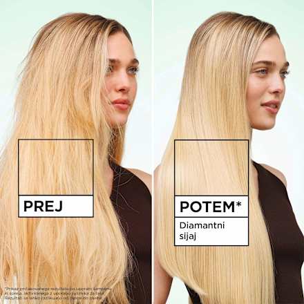 Balzam za neukrotljive, suhe lase Keratin Sleek GARNIER FRUCTIS