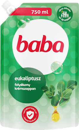Folyékony szappan utántöltő, antibakteriális, eukaliptusz baba