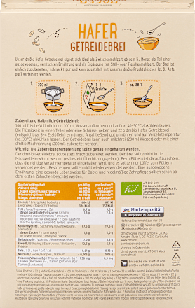 Preparato per crema di avena bio dmBio