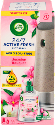 Active Fresh automatický difuzér a náplň na vodní bázi Jasmínové květy AIR WICK