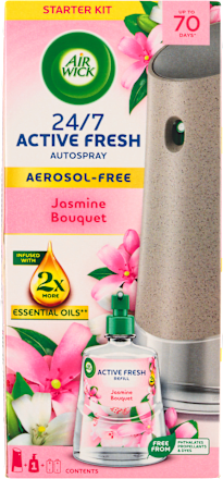 Active Fresh automatický difuzér a náplň na vodní bázi Jasmínové květy AIR WICK