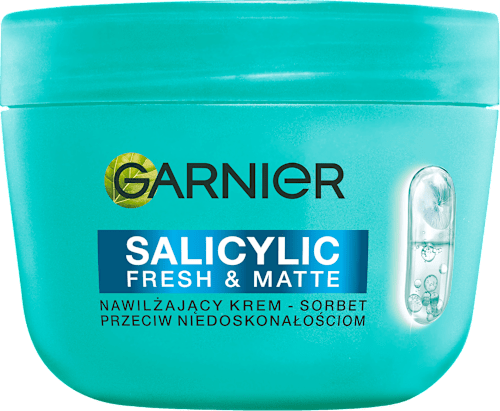 Nawilżający krem-sorbet przeciw nidoskonałościom z kwasem salicylowym GARNIER