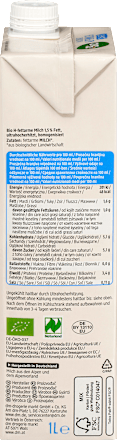 Milch, haltbare Alpenmilch 1,5% Fett dmBio