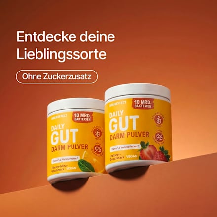 Daily Gut Darm Pulver Erdbeer-Geschmack BRAINEFFECT