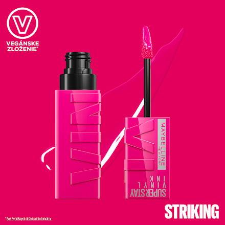 Rúž na pery SuperStay Vinyl Ink - 150 Striking MAYBELLINE NEW YORK