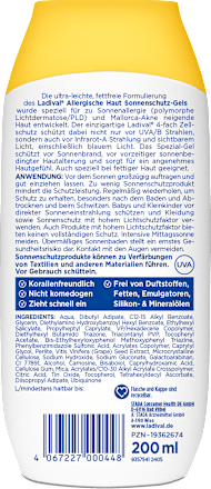 Ladival Allergische Haut Sonnenschutz-Gel LSF30 Ladival