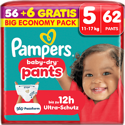 Baby Pants baby-dry Gr. 5 (11-17 kg) Big Economy Pack Pampers baby-dry