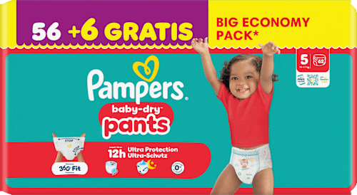 Baby Pants baby-dry Gr. 5 (11-17 kg) Big Economy Pack Pampers baby-dry