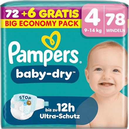 Windeln baby-dry Gr. 4 (9-14 kg) Big Economy Pack Pampers baby-dry