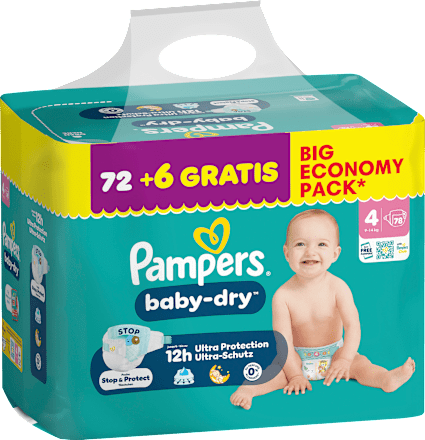 Windeln baby-dry Gr. 4 (9-14 kg) Big Economy Pack Pampers baby-dry