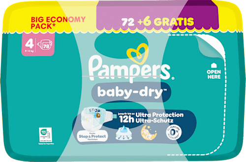 Windeln baby-dry Gr. 4 (9-14 kg) Big Economy Pack Pampers baby-dry