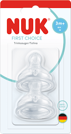 Silikonski sisač za bočicu First Choice, 3+ mj. NUK