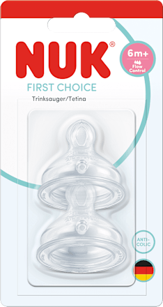 Silikonski sisač za bočicu First Choice, 6+ mj. NUK