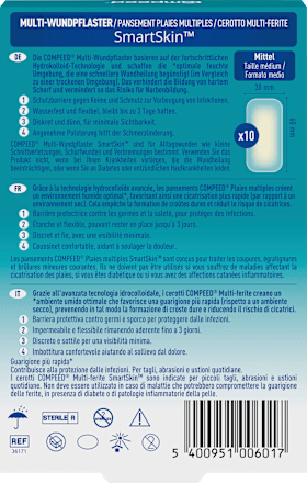 Multi-Wundpflaster SmartSkin Mittel Compeed
