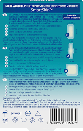 Multi-Wundpflaster SmartSkin Größen-Mix Compeed