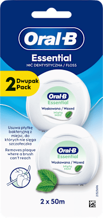 Viaszolt fogselyem Essential Duopack Oral-B