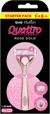 Quattro Rose Gold brijač + 4 britvice WILKINSON SWORD