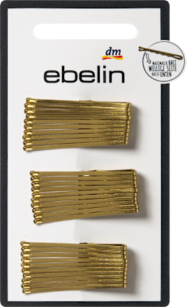Haarschieber kurz, goldfarben ebelin