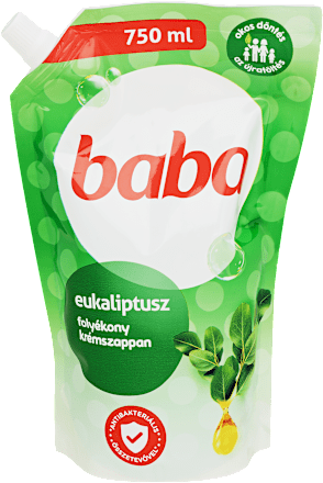 Folyékony szappan utántöltő, antibakteriális, eukaliptusz baba
