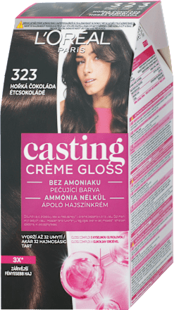 Farba na vlasy - 323 horká čokoládová L'ORÉAL PARiS casting CRÈME GLOSS
