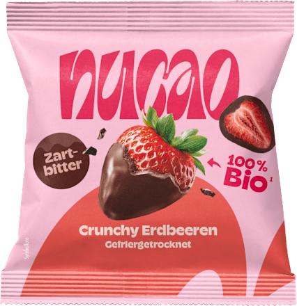 Trockenfrüchte Schokolade Crunchy Strawberries nucao