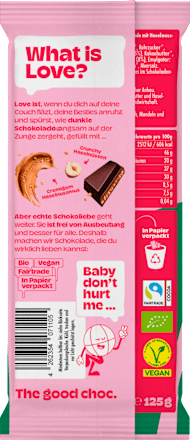 Schokolade Crunchy Haselnussmus nucao