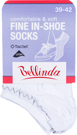dámské ponožky FINE IN SHOE, 39-42 bílá Bellinda