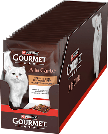 Nassfutter Katze mit Rind & Gemüse, à la Carte   Purina Gourmet