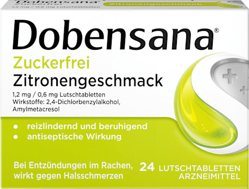zuckerfrei Zitronengeschmack Lutschtabletten Dobensana