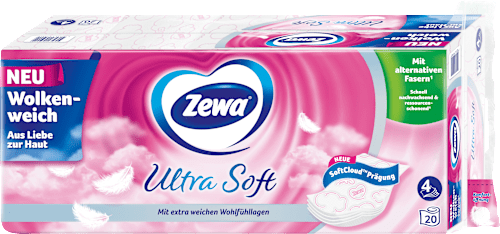 Toilettenpapier Ultra Soft 4-lagig (20x150 Blatt) Zewa