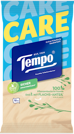Feuchtes Toilettenpapier, Reisegröße Tempo