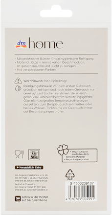 Trinkhalme aus Glas, mehrfarbig dm home