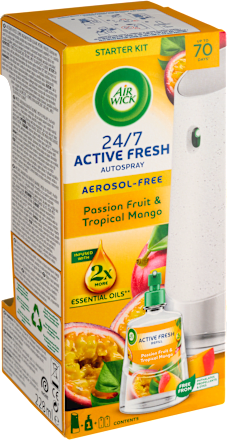 Difuzér a náplň do osviežovača vzduchu 24/7 Active Fresh marakuja a tropické mango AIR WICK