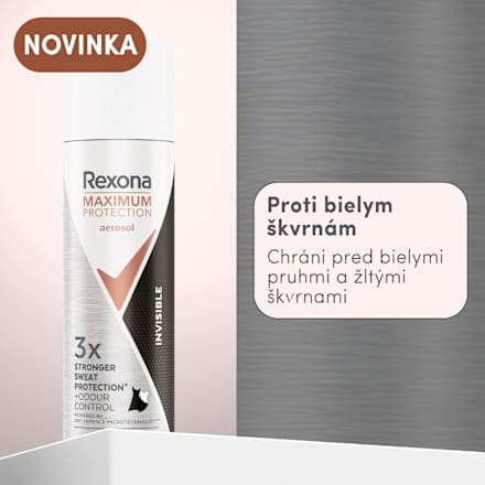Antiperspirant v spreji Maximum Protection Invisible Rexona