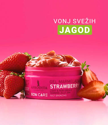 Gel marmelada za hitro pridobivanje zagorelosti Sun Care Strawberry AFRODITA