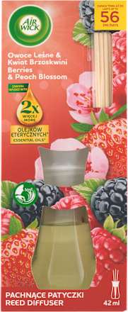 Difuzér s vonnými tyčinkami - Lesné plody a broskyňový kvet AIR WICK