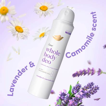 Dezodorans u spreju za celo telo, lavanda i kamilica Dove