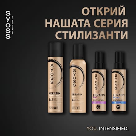 Спрей за топлинна защита на косата Keratin syoss