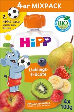 Quetschie Hippis Mix-Pack ab 1 Jahr (4x100 g) HiPP