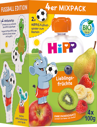 Quetschie Hippis Mix-Pack ab 1 Jahr (4x100 g) HiPP